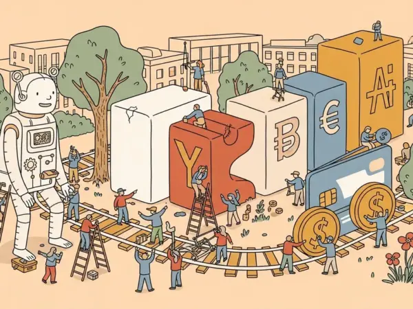 Editorial illustration for: Visa Is Building the Payment Rails for AI Agents