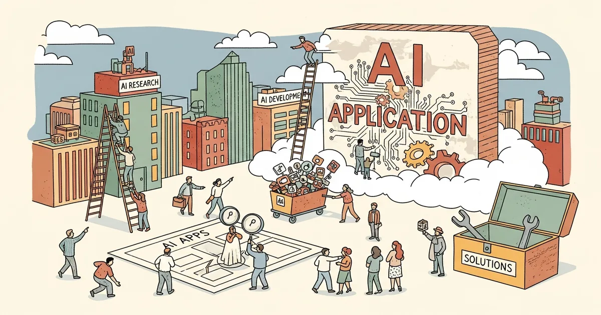 Editorial illustration for: Where Are All the AI Apps? Answer.AI Examines the Application Gap