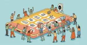 Editorial illustration for: With its new app store, Ring bets on AI to go beyond home security