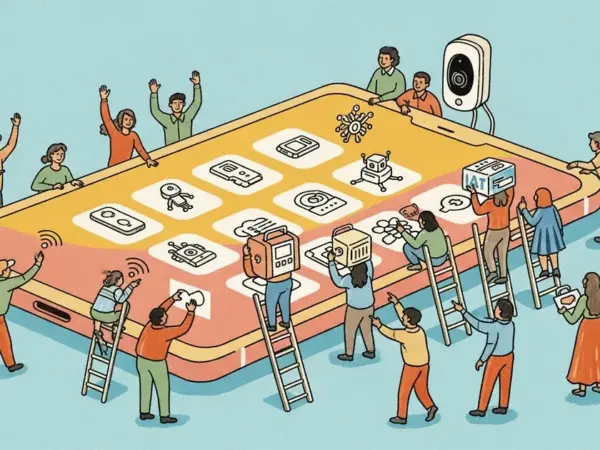 Editorial illustration for: With its new app store, Ring bets on AI to go beyond home security