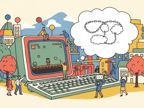 Editorial illustration for: 4chan Discovered Chain-of-Thought AI Reasoning Before Google Did — In a Video Game