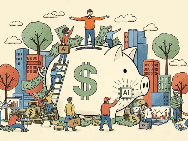 Editorial illustration for: Abundance: Apoorva Mehta's $100M Bet on AI-Only Portfolio Management