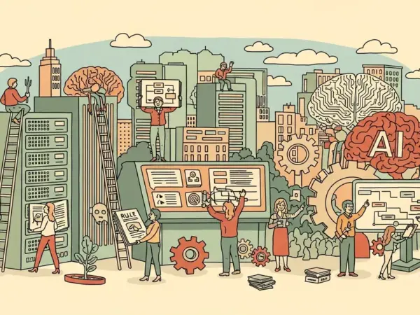 Editorial illustration for: AI Agent Governance Becomes Enterprise Priority as Autonomous Systems Expand