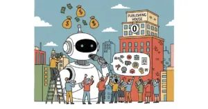 Editorial illustration for: AI Chatbots Quote Journalists in 1 of Every 4 Answers — But Pay Publishers $0