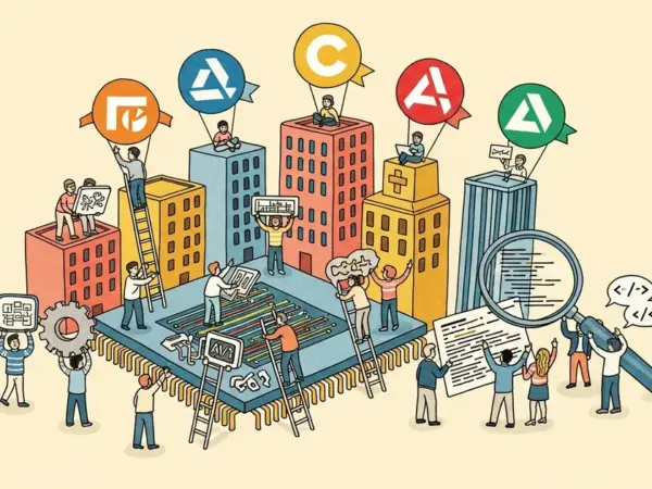 Editorial illustration for: AI Coding Is Now the Most Profitable AI Application — But 5 Companies Are About to Destroy Each O