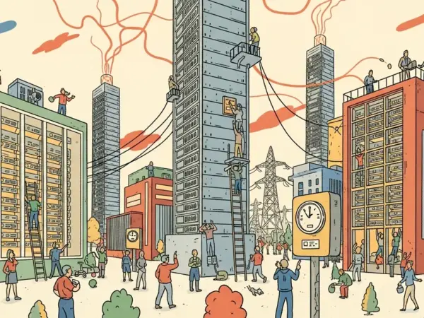 Editorial illustration for: AI Data Centers Will Use More Electricity Than 160 Countries Combined by 2030