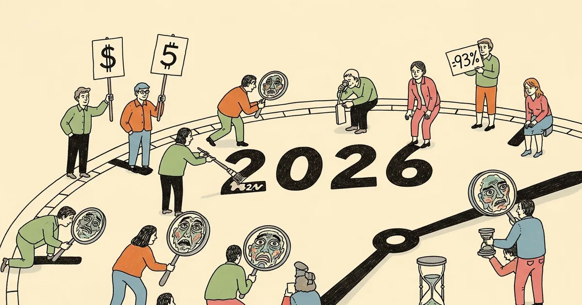 Editorial illustration for: Deepfakes Cost $5, Take 3 Minutes, and 93% of People Can't Tell — 2026 Data