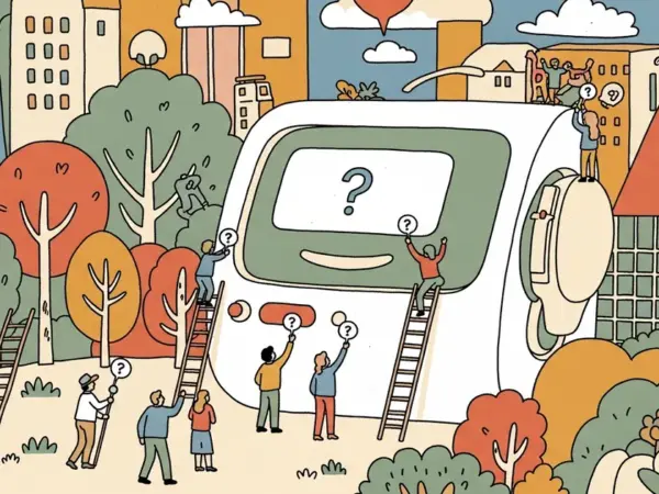 Editorial illustration for: 50 Million People Ask AI for Health Advice Every Day — And There Aren't Enough Doctors to Stop Th