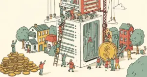 Editorial illustration for: AI Infrastructure Will Cost $7 Trillion to Build — More Than France and Germany's GDP Combined