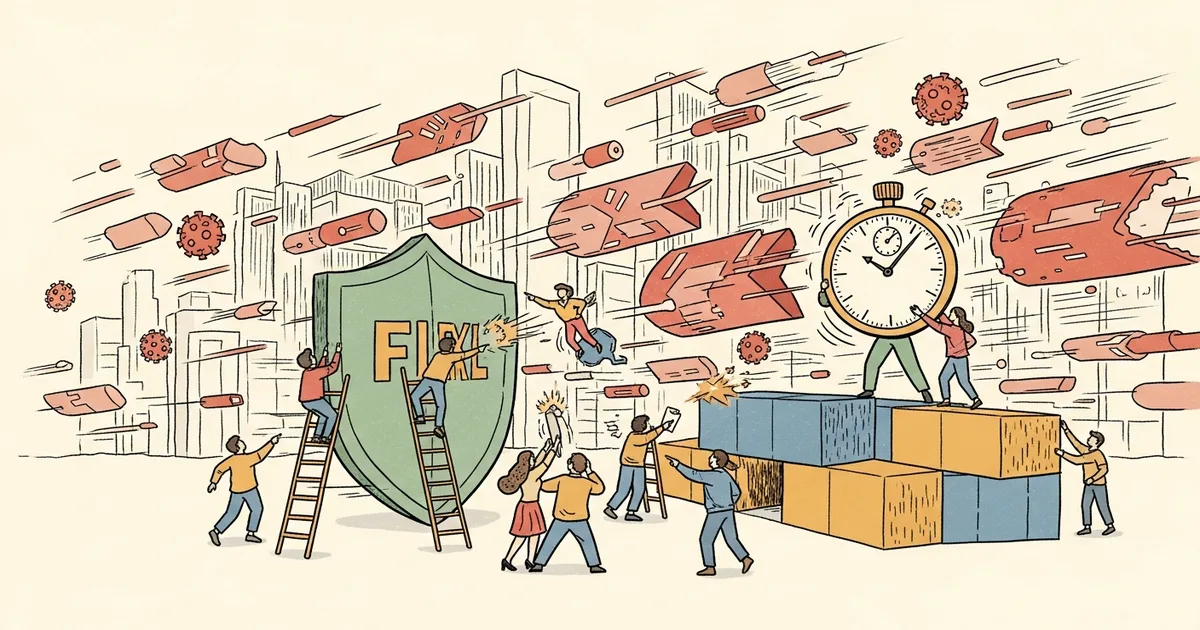 Editorial illustration for: AI Malware Now Attacks in Seconds — Cybersecurity's Response Window Collapsed