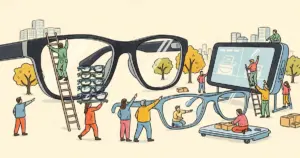 Editorial illustration for: AI Smartglasses Shipments Just Grew 322% — And the Winner Has No Camera