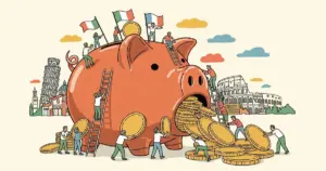 Editorial illustration for: Companies Will Spend $2.52 Trillion on AI This Year — That's More Than the GDP of Italy