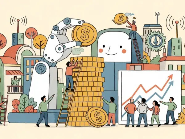 Editorial illustration for: AI Startups Just Swallowed 81% of All Venture Capital — $240 Billion in 90 Days