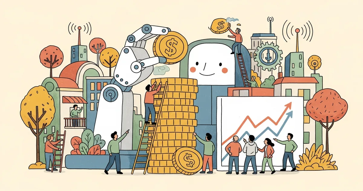 Editorial illustration for: AI Startups Just Swallowed 81% of All Venture Capital — $240 Billion in 90 Days