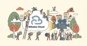 Editorial illustration for: Alibaba Cloud Leads $293 Million Round in Chinese AI Video Startup ShengShu Technology
