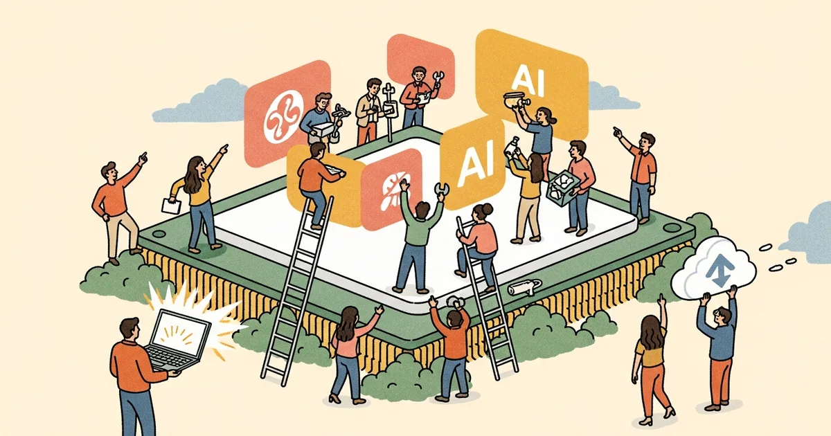 Editorial illustration for: AMD's New Laptop Chips Run AI Locally Without the Cloud — Here's What That Actually Means