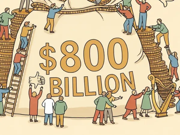 Editorial illustration for: VCs Just Offered Anthropic $800 Billion — Anthropic Said No