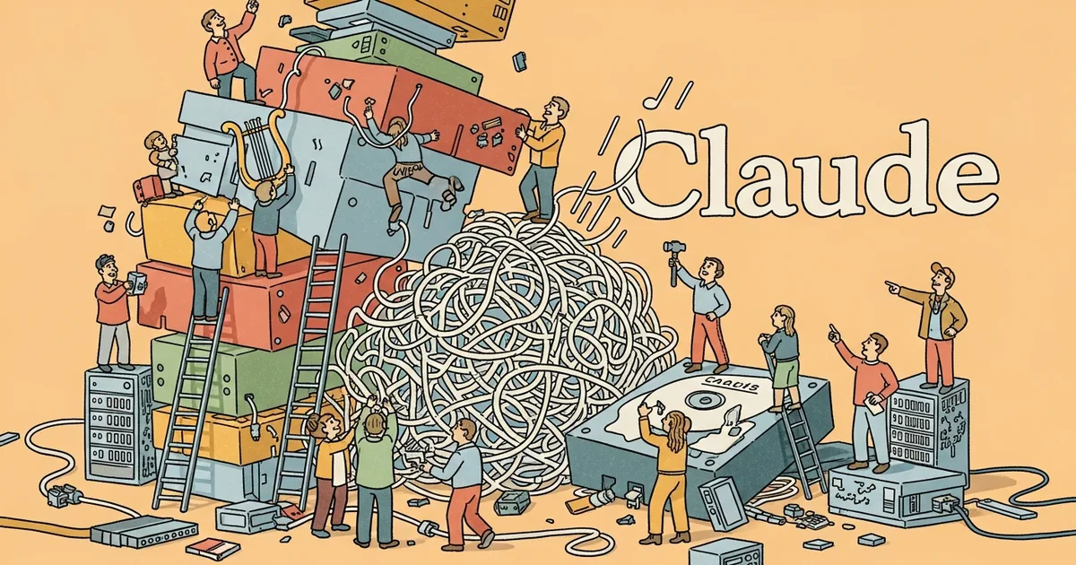 Editorial illustration for: Anthropic Accidentally Takes Down 8,100 GitHub Repos in Botched Claude Code Takedown