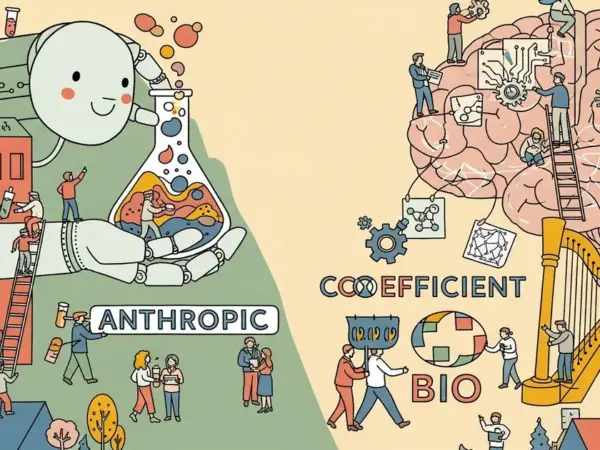Editorial illustration for: Anthropic Acquires Biotech AI Startup Coefficient Bio in $400 Million Stock Deal