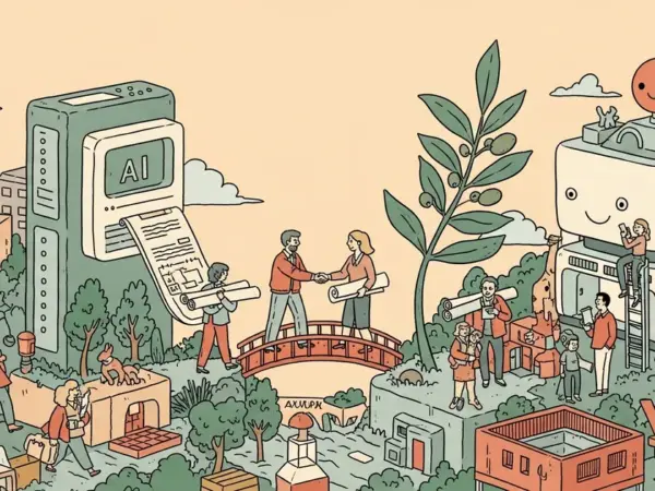 Editorial illustration for: Anthropic's Ballard Partners Hire Signals a Pentagon Peace Treaty