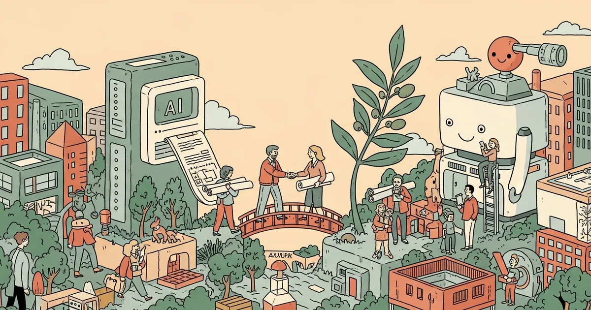 Editorial illustration for: Anthropic's Ballard Partners Hire Signals a Pentagon Peace Treaty