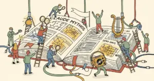 Editorial illustration for: Anthropic's Claude Mythos Sets Records, Finds Thousands of Zero-Days