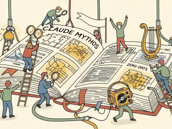 Editorial illustration for: Anthropic's Claude Mythos Sets Records, Finds Thousands of Zero-Days