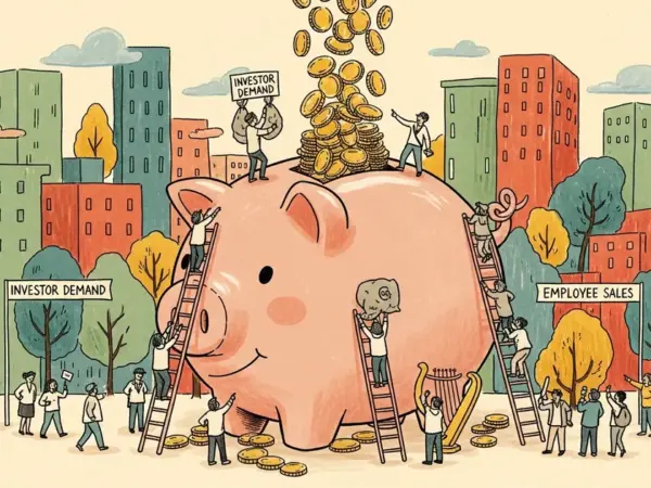 Editorial illustration for: Anthropic Completes Tender Offer With Investor Demand Outpacing Employee Sales