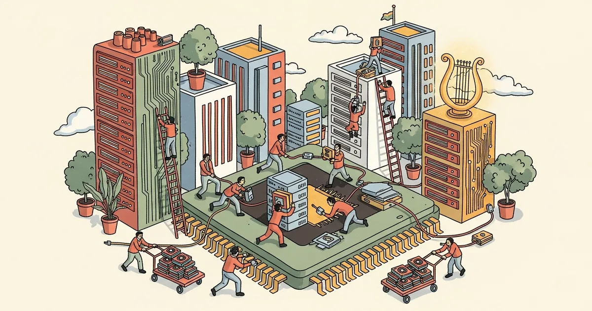 Editorial illustration for: Anthropic Secretly Doubled Its Compute Power — The AI Arms Race Is Now a Hardware War