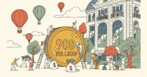 Editorial illustration for: Anthropic Considers $900 Billion Valuation in New Funding Round