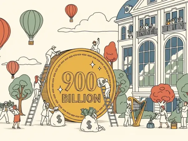 Editorial illustration for: Anthropic Considers $900 Billion Valuation in New Funding Round