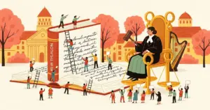 Editorial illustration for: A Judge Ruled That Banning Claude From Government Violates Free Speech