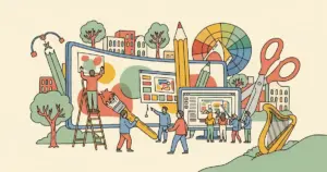 Editorial illustration for: Anthropic Launches Claude Design: Visual Collaboration Tool Powered by Claude Opus 4.7