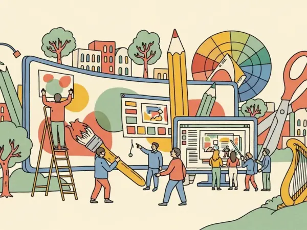 Editorial illustration for: Anthropic Launches Claude Design: Visual Collaboration Tool Powered by Claude Opus 4.7