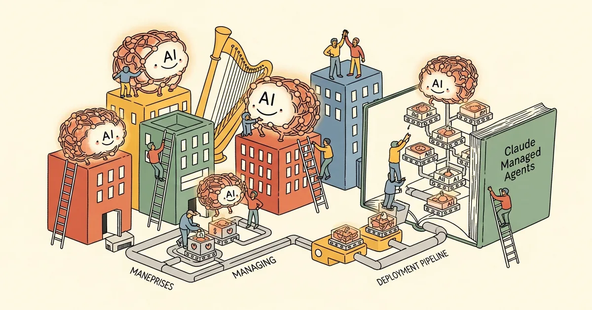 Editorial illustration for: Anthropic Launches Claude Managed Agents to Simplify Enterprise AI Deployment