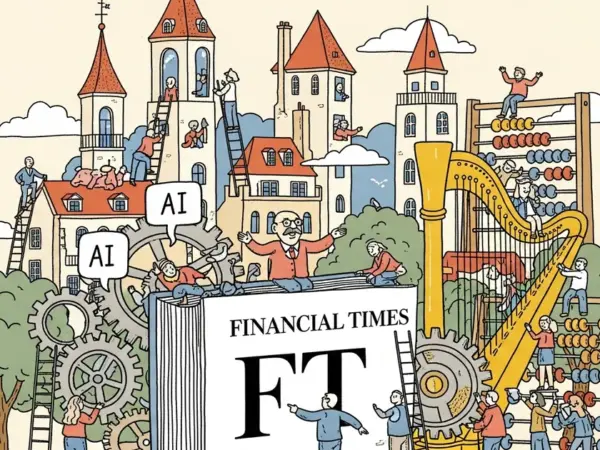 Editorial illustration for: Anthropic's Amodei Tells FT AI Scaling Has No Ceiling, Urges Industry to Deliver on Job Disruptio