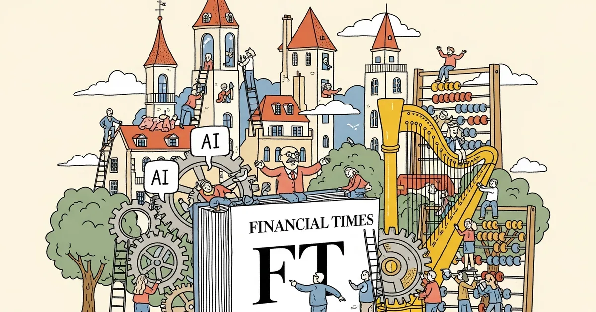 Editorial illustration for: Anthropic's Amodei Tells FT AI Scaling Has No Ceiling, Urges Industry to Deliver on Job Disruptio