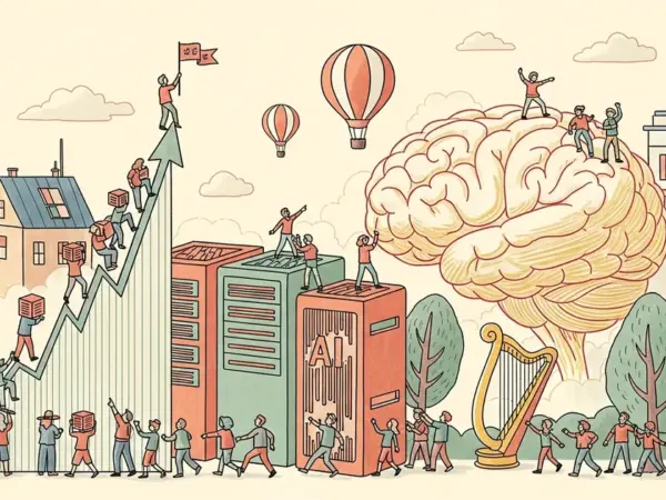 Editorial illustration for: Anthropic Surpasses OpenAI on Secondary Markets With $1 Trillion Implied Valuation