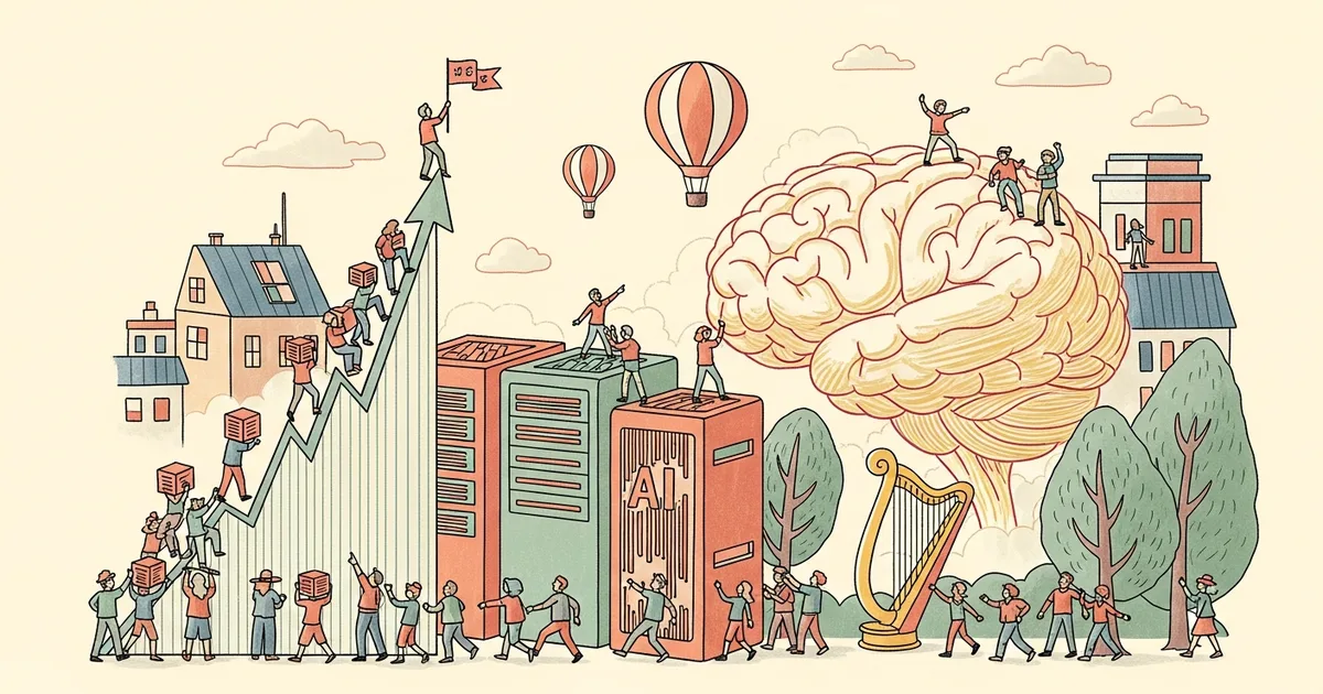 Editorial illustration for: Anthropic Surpasses OpenAI on Secondary Markets With $1 Trillion Implied Valuation