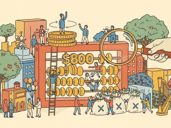 Editorial illustration for: Anthropic Turns Away $800 Billion Valuation as Investors Circle