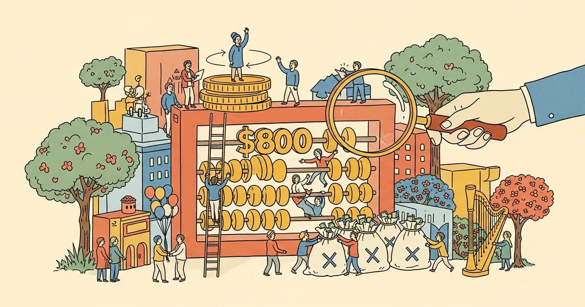 Editorial illustration for: Anthropic Turns Away $800 Billion Valuation as Investors Circle