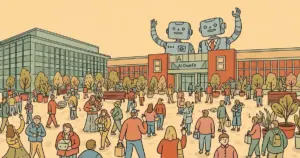 Editorial illustration for: Atlassian Fired 1,600 People and Replaced Its CTO With 2 AI Chiefs