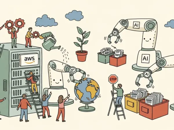 Editorial illustration for: AWS Just Released AI Agents That Run Your Business Operations — Without Asking Permission First