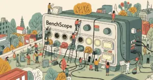 Editorial illustration for: BenchScope: How Many Independent Signals Does Your Benchmark Provide?