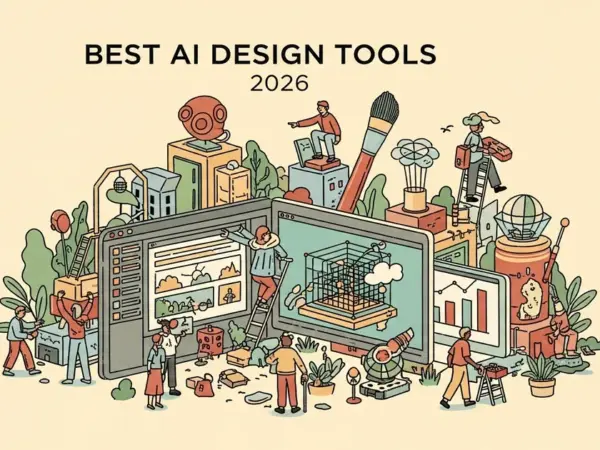 Editorial illustration for: Best AI Design Tools 2026