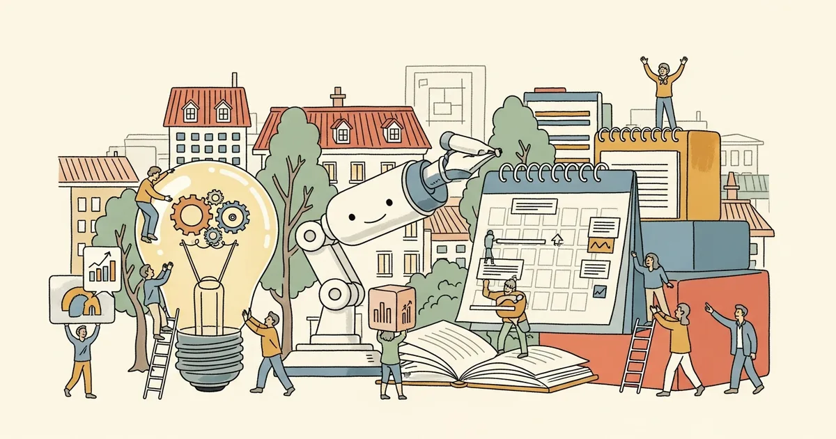 Editorial illustration for: Best AI Productivity Tools 2026