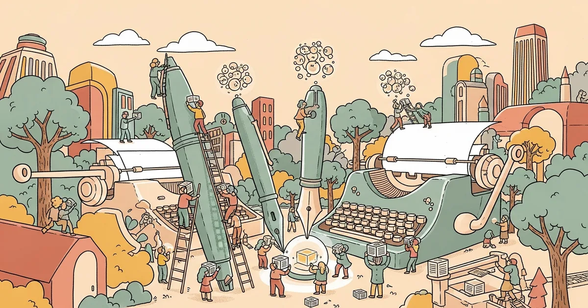 Editorial illustration for: Best AI Writing Tools 2026