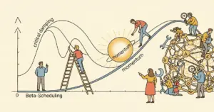 Editorial illustration for: Beta-Scheduling: Momentum from Critical Damping as a Diagnostic and Correction Tool for Neural Ne