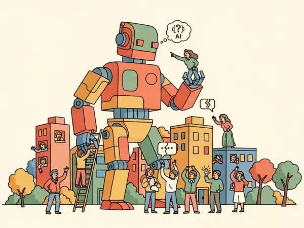 Editorial illustration for: Bluesky Is Making an AI Feature. Here's Why Everyone Seems to Hate It Already