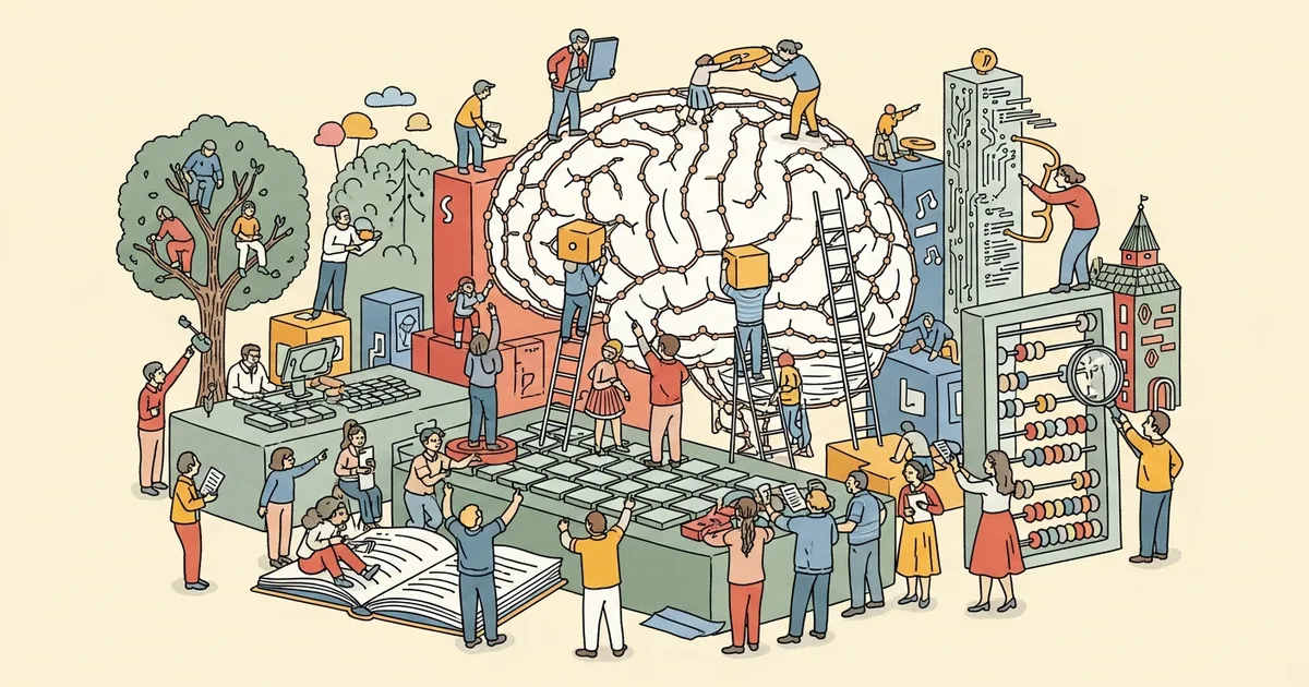 Editorial illustration for: Brin Forms DeepMind Strike Team to Close Gemini's Code Gap With Claude